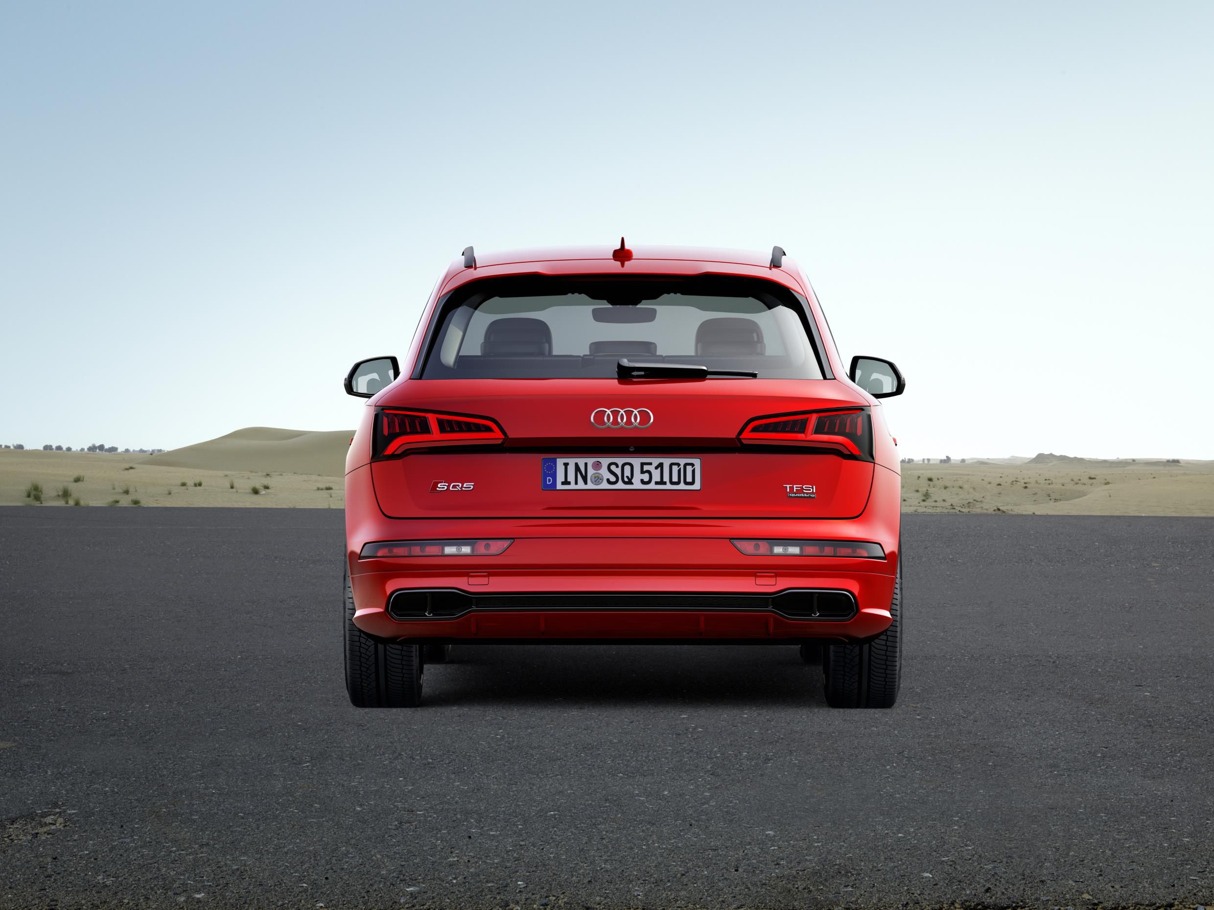 Audi SQ5 rear in red